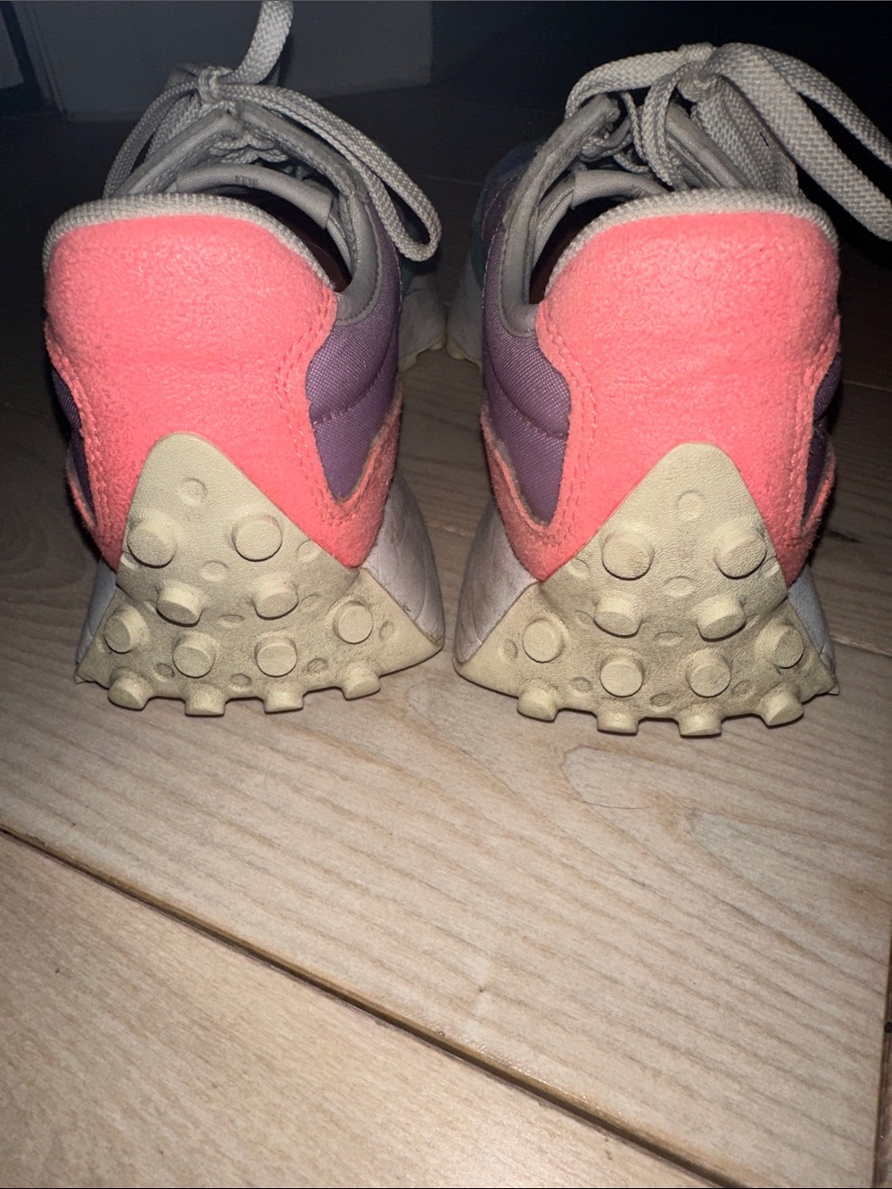 New Balance 327 Women's Retro Runner Sneakers in Lavender, Teal & Coral 7.5 - Picture 5 of 8